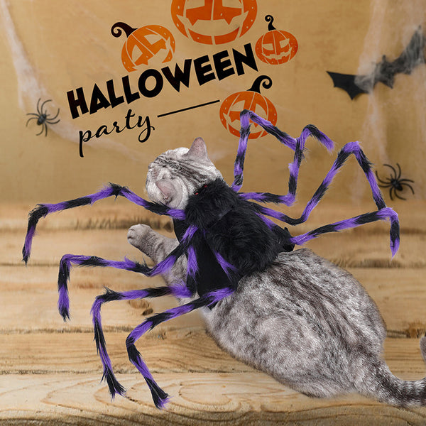 Dog & Cat Giant Spider Costume - Funny Halloween Pet Outfit