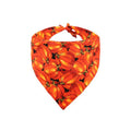 Halloween Pumpkin Bandana for Dogs and Cats - Reversible Pet Scarf